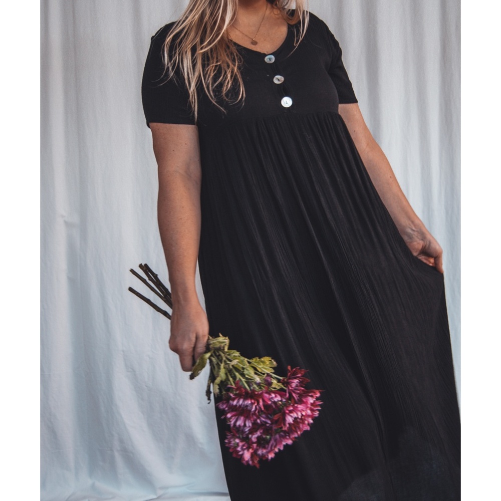 90s Babydoll Midi Dress